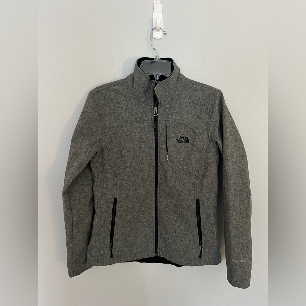 The North Face Apex Barrier Soft Shell Windwall woman’s Jacket, Medium, Gray - Picture 2 of 7